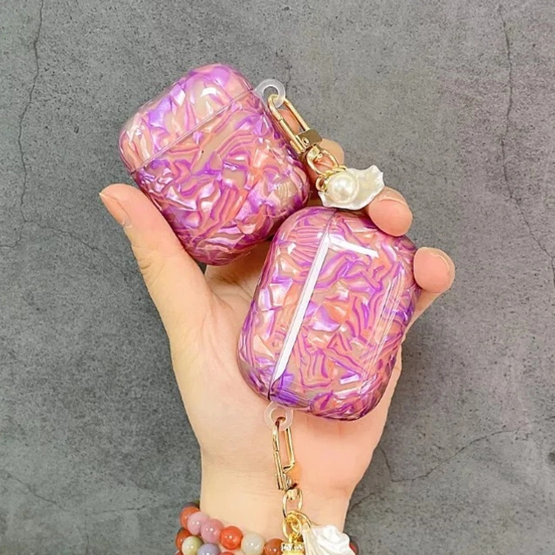 Luxury Pink Shiny Marble Case - AirPods Pro