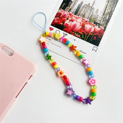 Star - Colorful Beaded Phone Charm