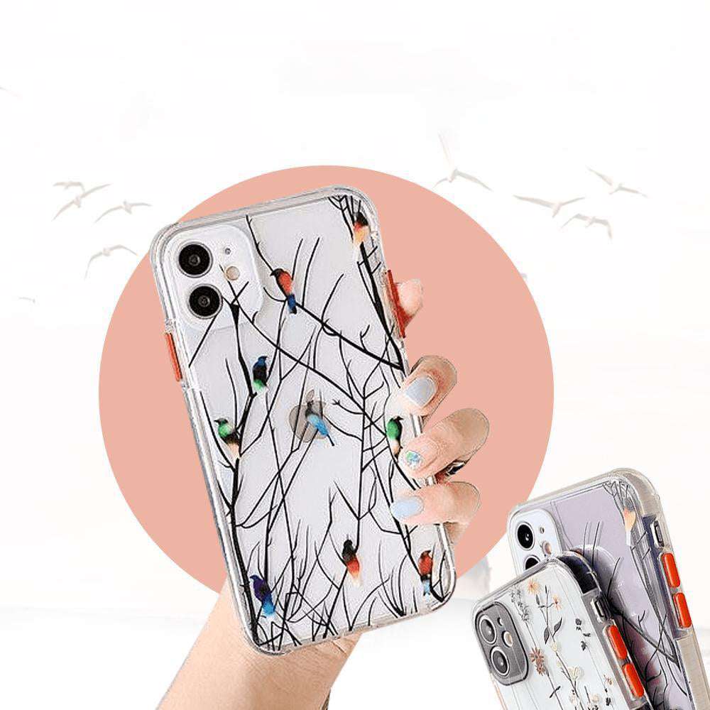 Graffiti Birds Transparent Soft Case