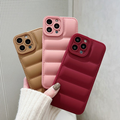 Soft Silicone 3D Puffer Pattern Case