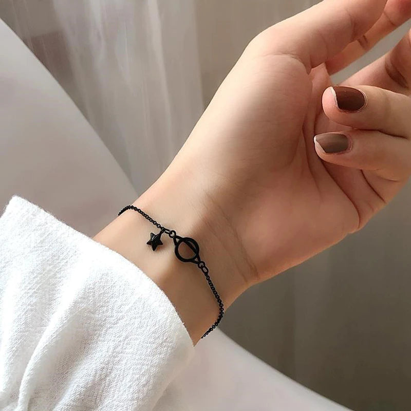 Black Planet Stars Bracelet