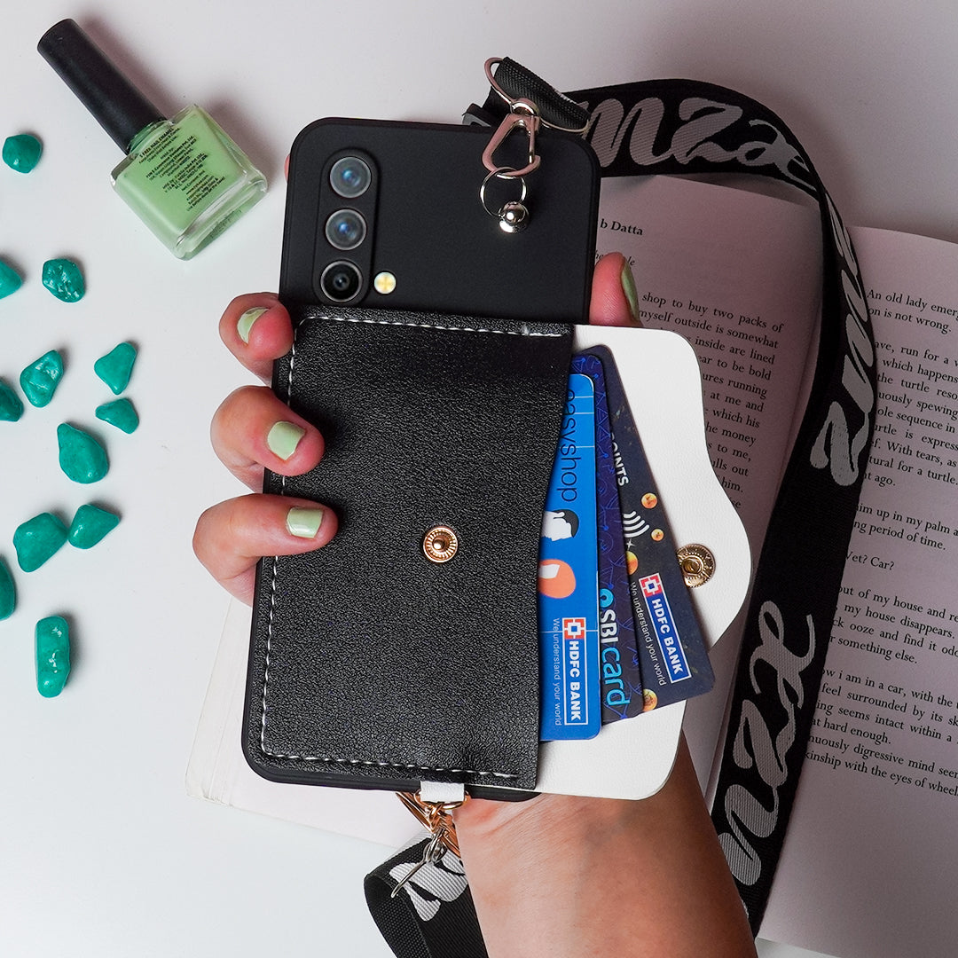 Butterfly Lock Wallet Case With Lanyard - OnePlus