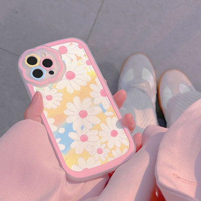 Cute White Daisy Flower Protective Case