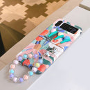 Galaxy Z Flip3 Tulip Embossed Flower Pattern Case