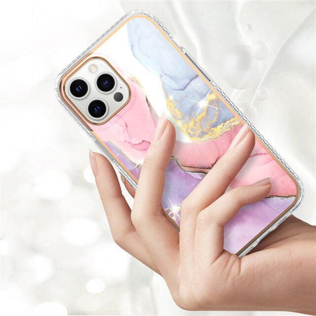 Luxury Splice Marble Phone Case - Apple
