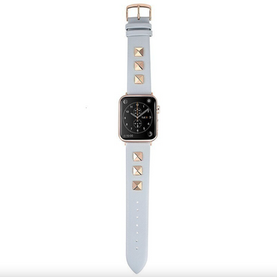 Pyramid Leather Strap for Apple Watch [38/40/41MM] - Light Blue