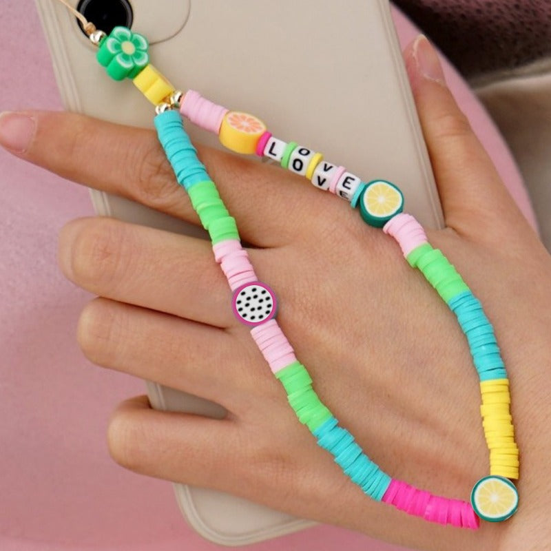 Love - Fruit Beads Phone Charm