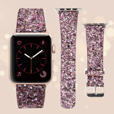 Sparkling Glitter Band for Apple Watch [42/44/45MM] - Pink