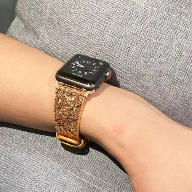 Sparkling Glitter Band for Apple Watch [38/40/41MM] - Gold