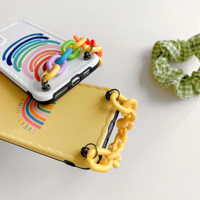 Abstract Colorful Painted Lines Bracelet Case