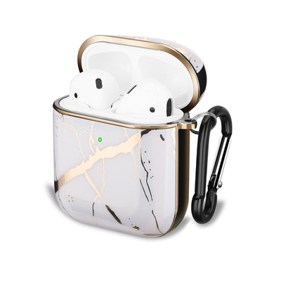 Electroplated Marble Glossy Case - AirPods 1/2