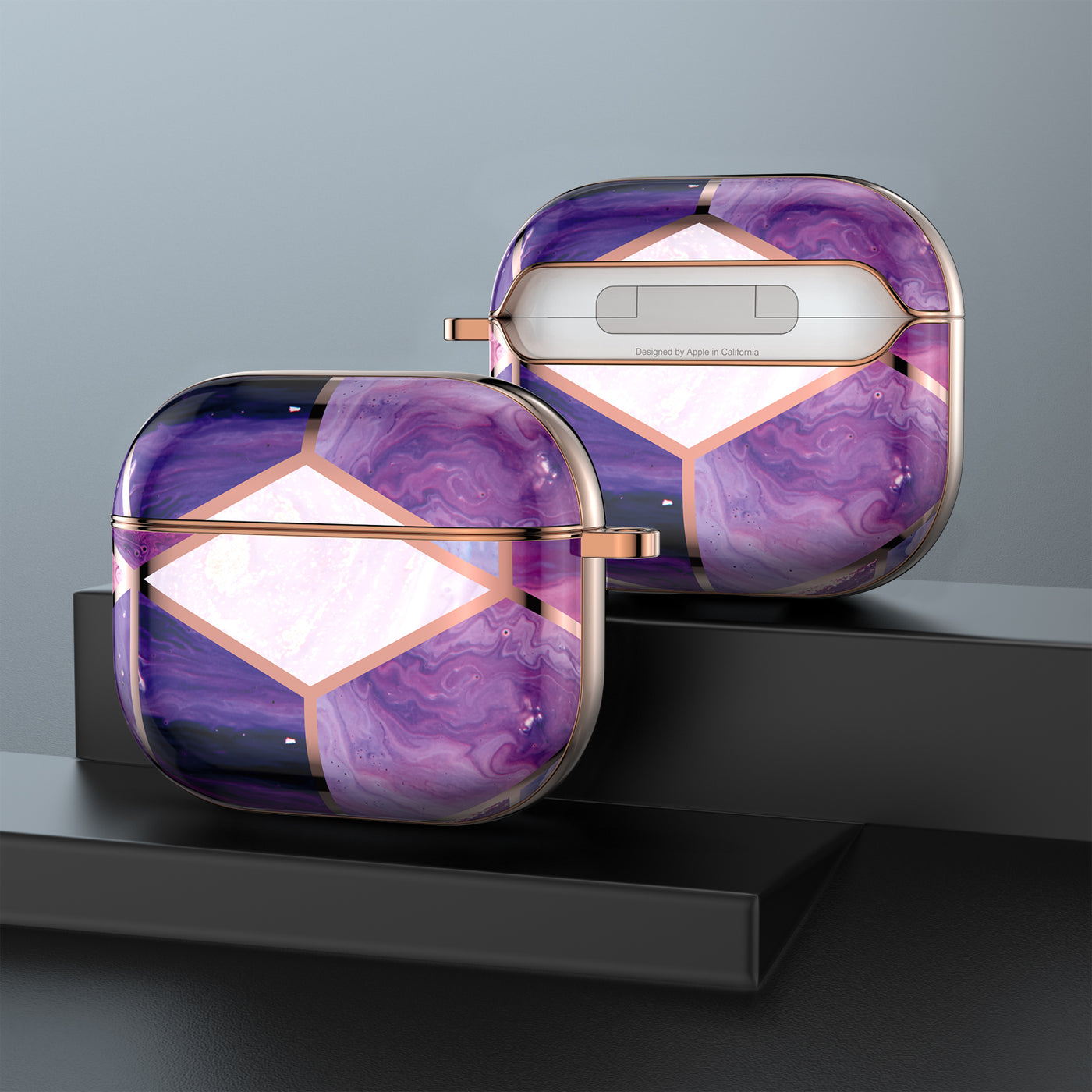 Electroplating Purple Marble Case - AirPods 3