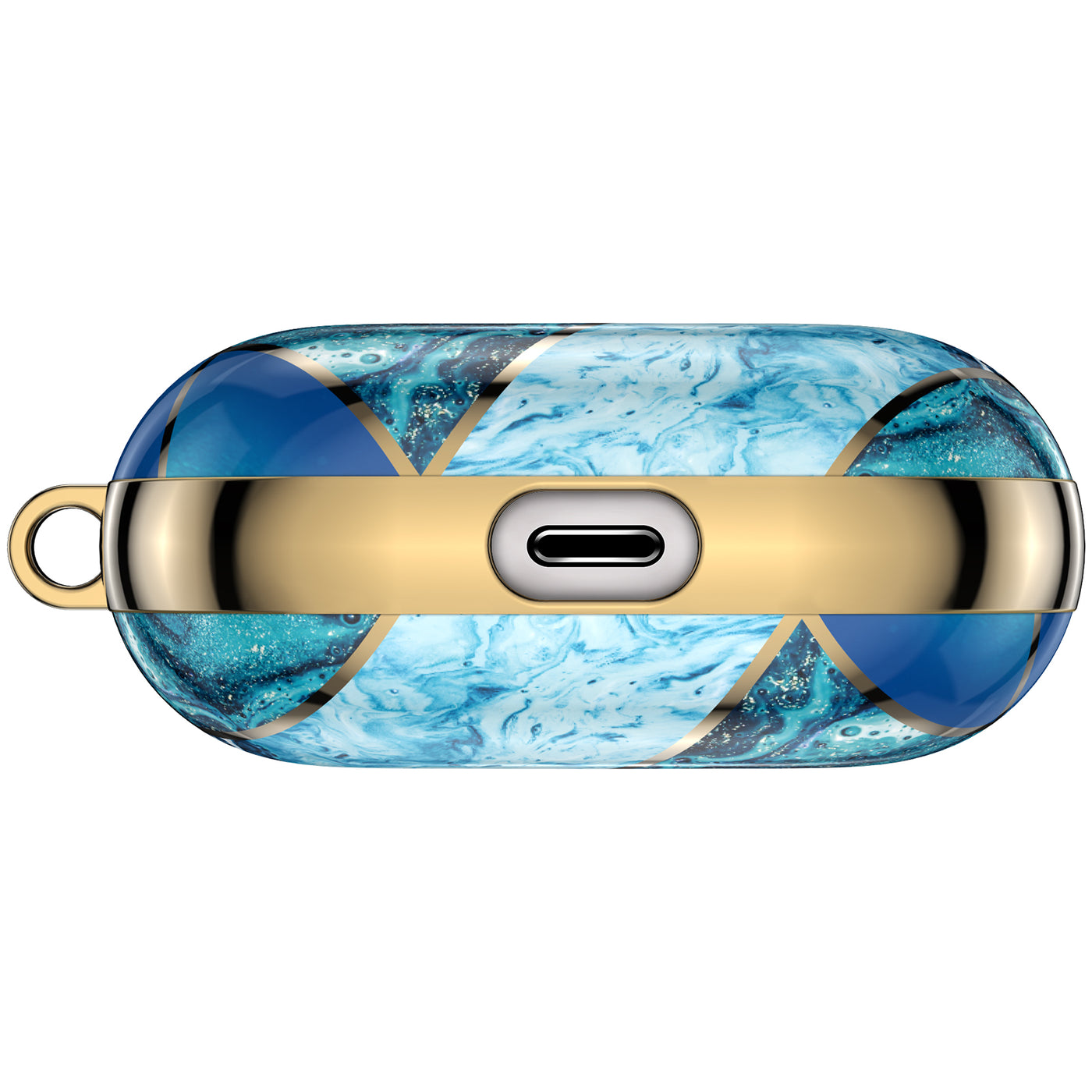 Luxury Gold Blue Marble Case - AirPods 3