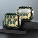 Luxury Gold Green Marble Case - AirPods 3