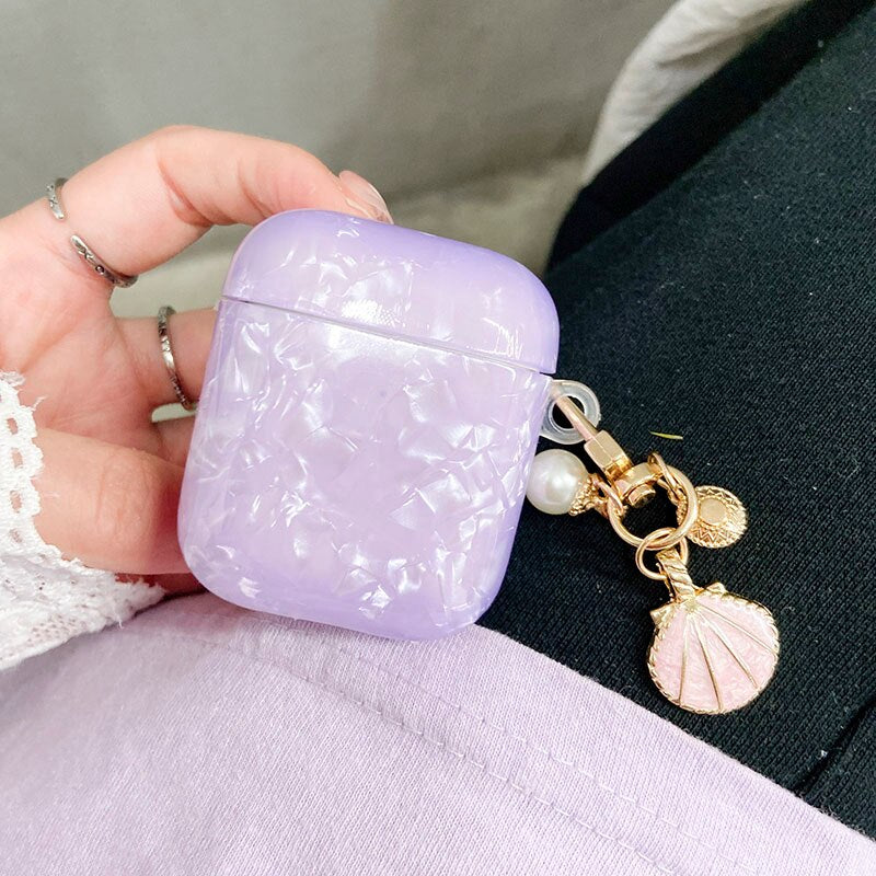 Luxury Purple Shiny Marble Case - AirPods 1/2