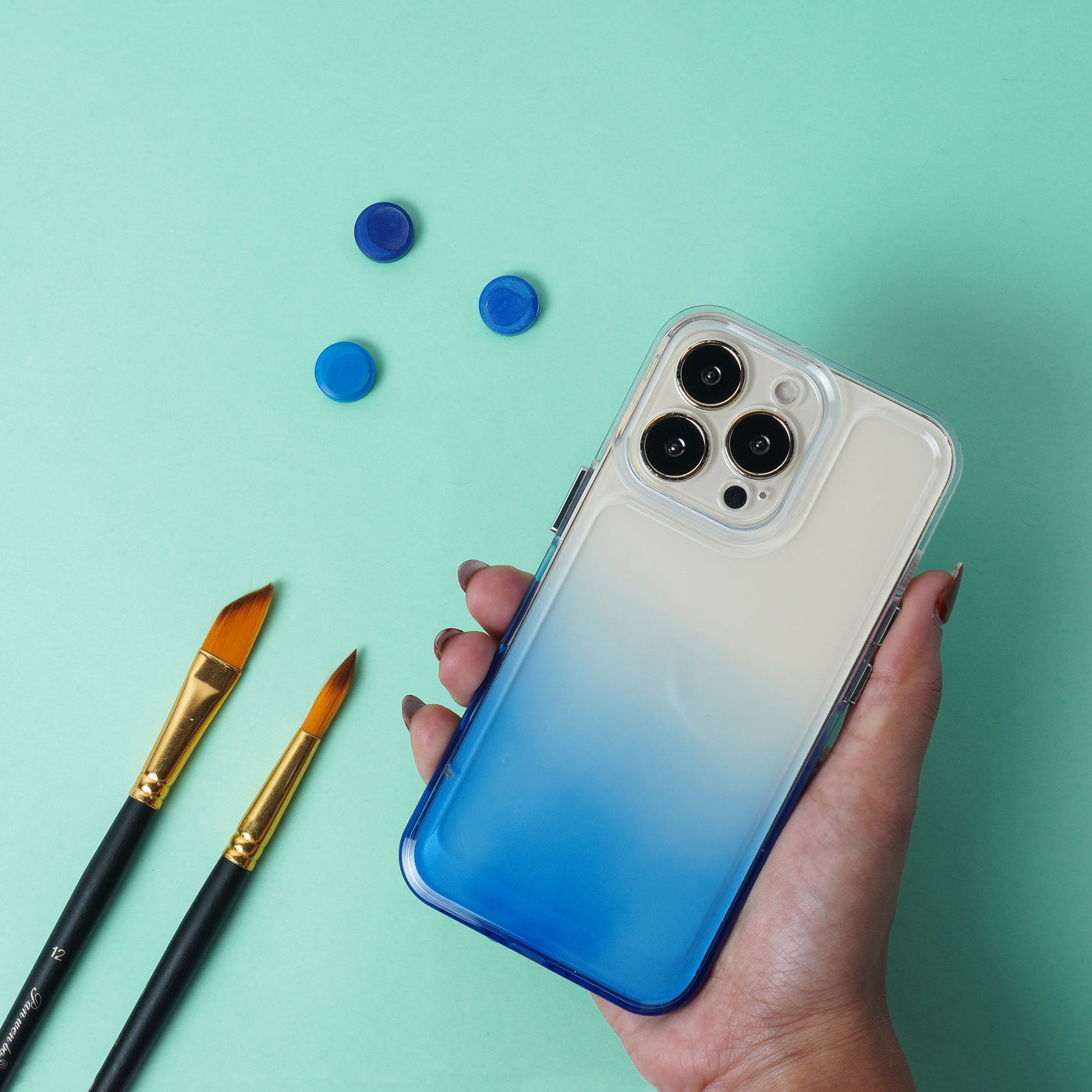 Ombre Pattern Colorful Clear Case