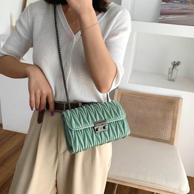 online beautiful leather bag with chain 