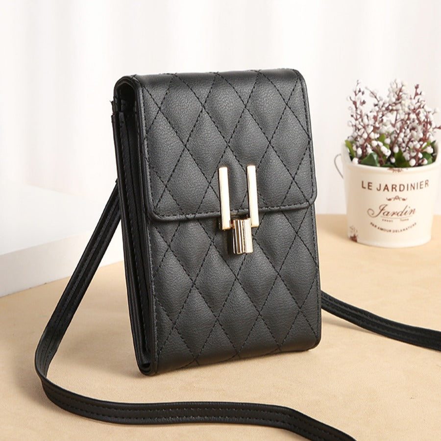 Leather Wallet Sling Bag