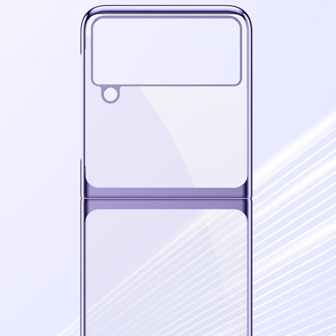 Galaxy Z Flip3 Transparent Glitter Case