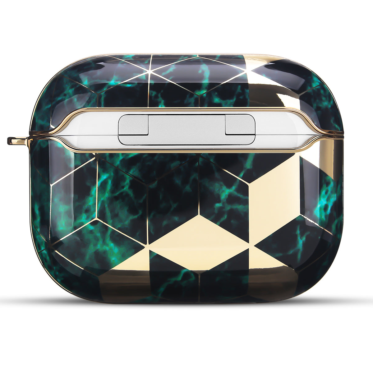 Luxury Gold Green Marble Case - AirPods Pro