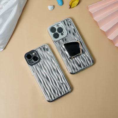 3D Textured Case with Curve Edge Phone Gripper