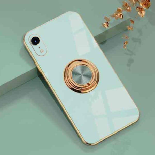 Gold Plating Metal Stand Ring Case - iPhone X Series