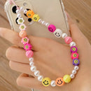 Colorful smiley Phone Charm
