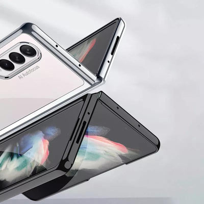 Galaxy Z Fold3 Transparent Glitter Case