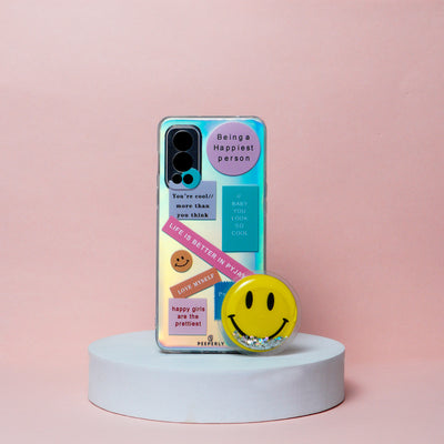 Label Phone Case with Smile Phone Gripper - OnePlus