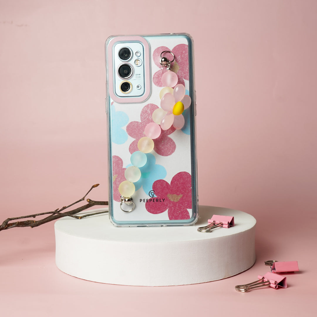 Pastel Candy Color Floral Bracelet Case - OnePlus