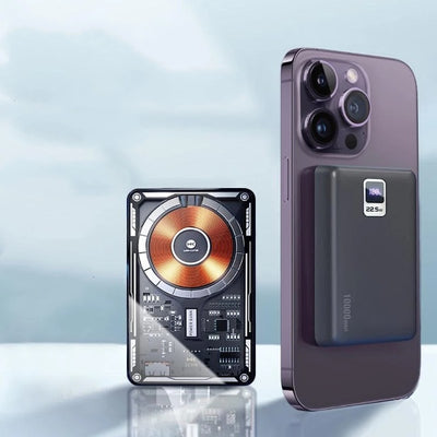 10000mAh Transparent Wireless Power Bank .
