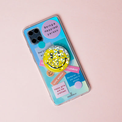 Label Phone Case with Smile Phone Gripper - Samsung
