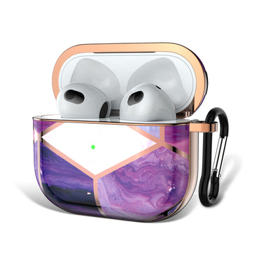 Electroplating Purple Marble Case - AirPods 3