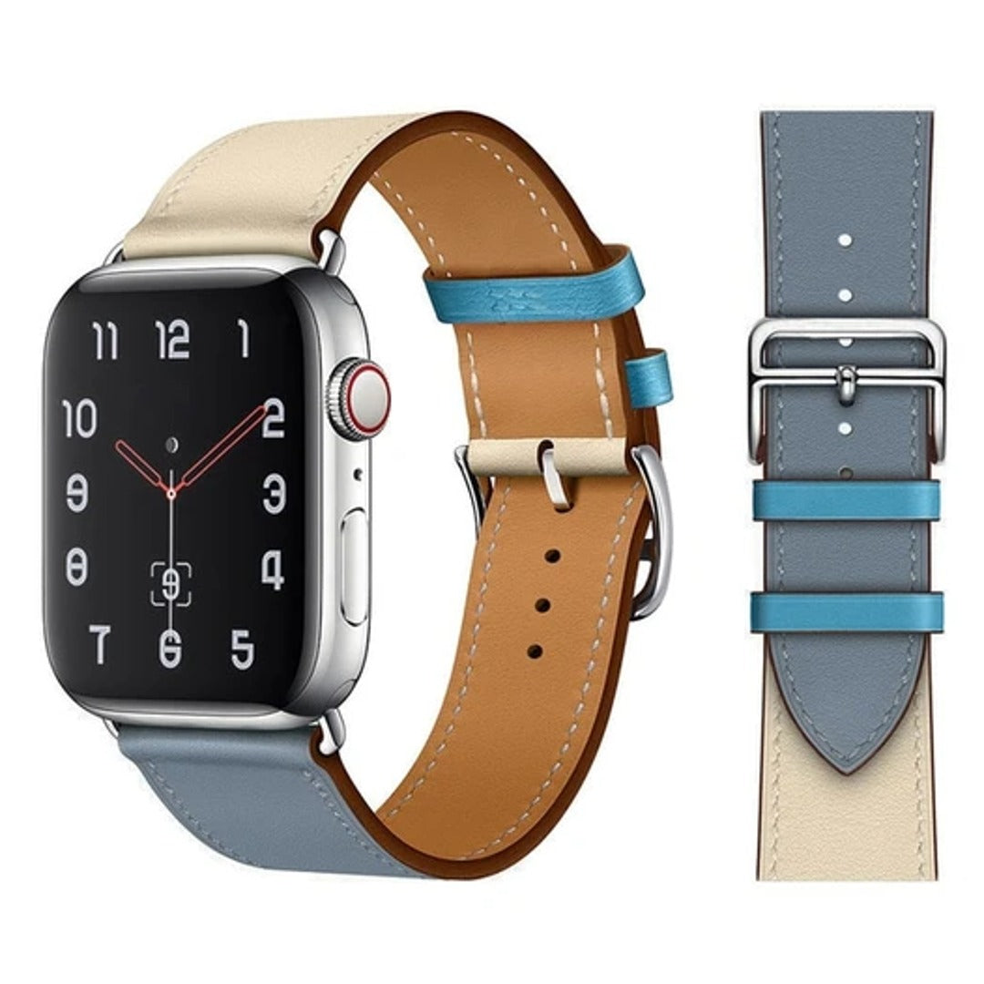 Double Tour Soft Leather Watch Strap - 38/40/41MM