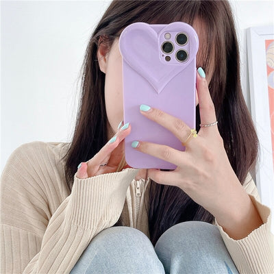 3D Love heart Camera Protective Case