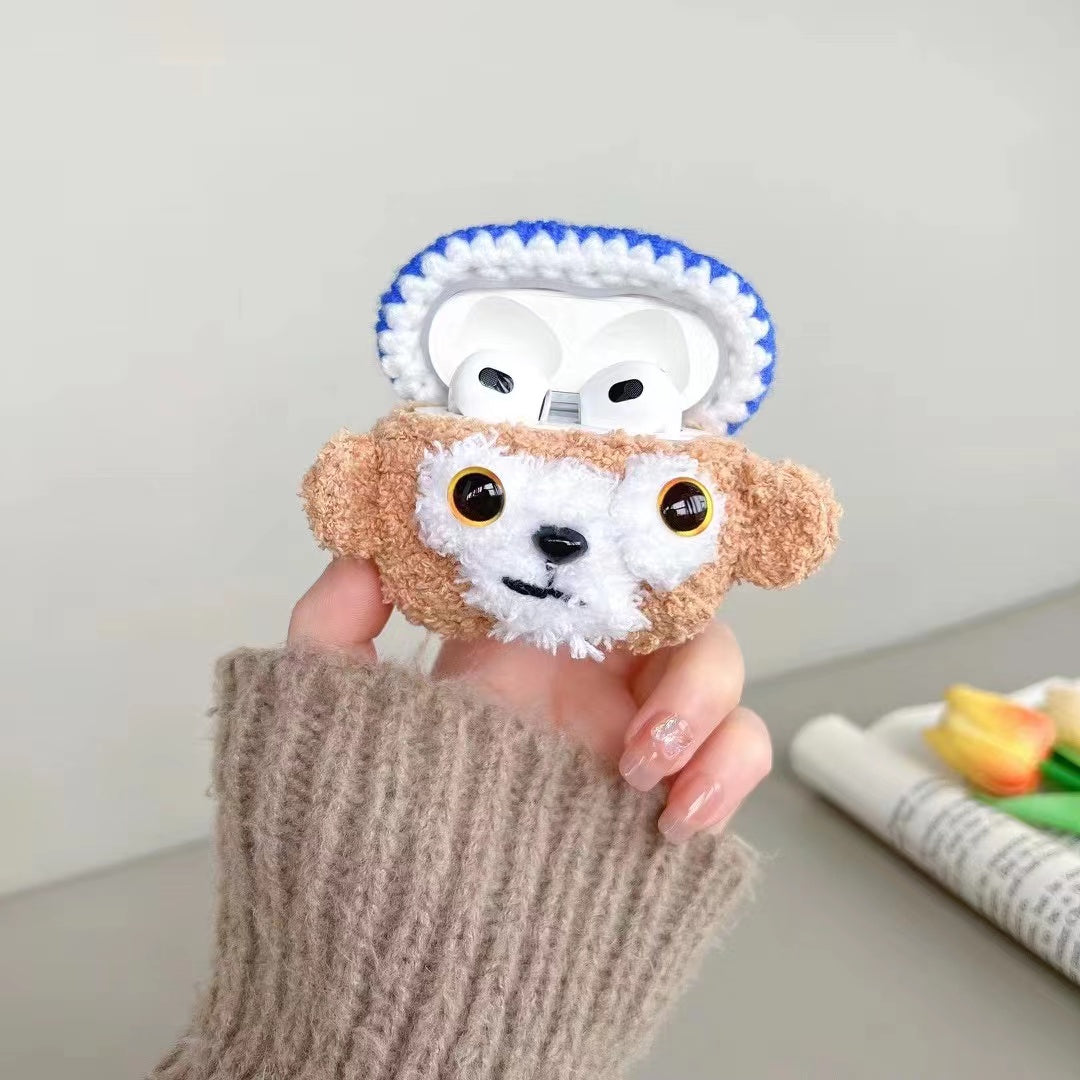 Cute Knitted Bear Case - AirPods