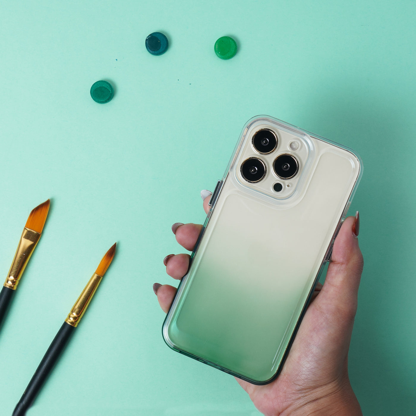 Ombre Pattern Colorful Clear Case